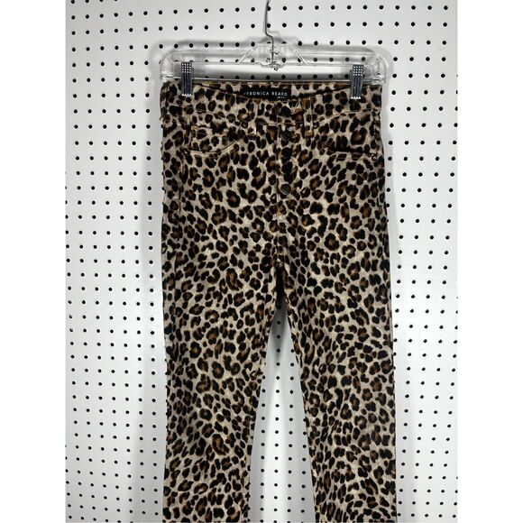 Veronica Beard leopard print jeans size 24 - Picture 4 of 11